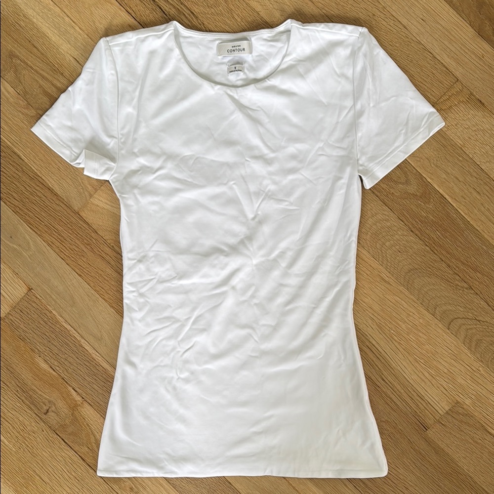 Babaton White contour tee, size S